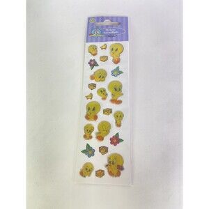 Vintage Sandylion Tweety Bird Looney Tunes Prismatic 1 Sticker Sheet Stickers
